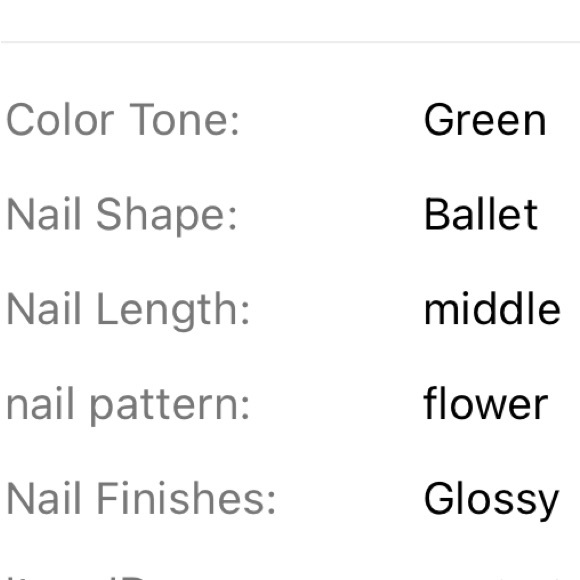 24 pc ☘️ Green Floral French Tip Acrylic Nail Set - Picture 2 of 2